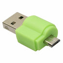 Micro-USB OTG to USB 2.0 Adapter Dual-Use Micro-SD Card Reader for Phone Ta Q9V2