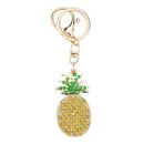 1pcs Pineapple-Shaped Keychain Pendant DIY Point Drill Key chain Fruit Section