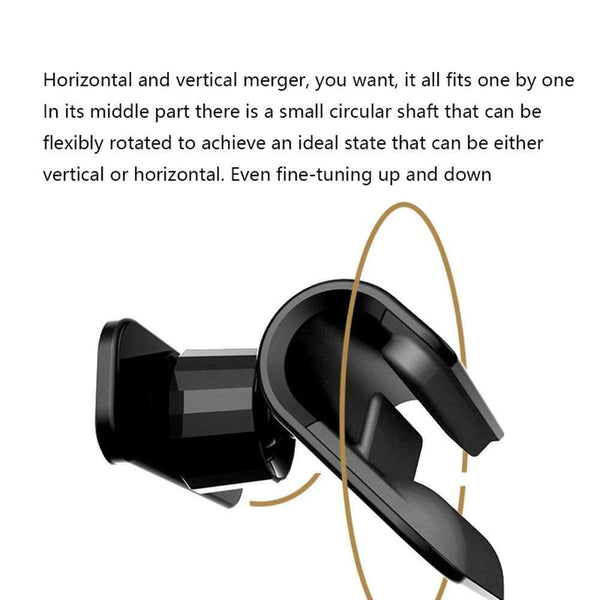 Archimedes Gravity 360 Degree Rotation Car Phone Buckle Clamp Holder Stand #gib