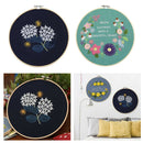 2x Handmade Craft Cross Stitch Kit Crafting DIY Material with Flower Pattern