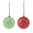 2Pcs Home Decor Rattan Ball Globe Round Lampshade Red/Green