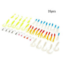 Artificial Small Lead Head Hook Lure Combination Fishing Soft Lure Bait S WDN