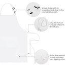 6 Pieces White Apron Set Unisex Adjustable Chef Hat Kitchen Baker Cook Apro