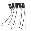 5Pcs Candelabra Base E12 Lamp Holder Light Sockets Keyless 6'' Wire Leads