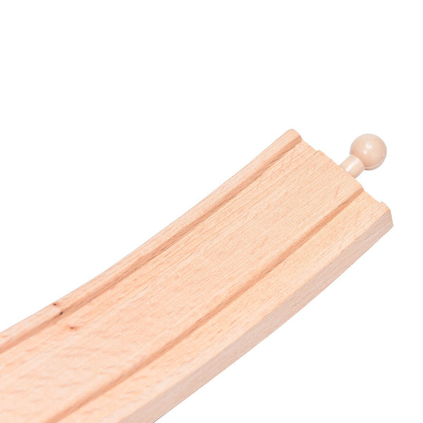 1 Pcs Wooden Train Big S Track Railway Accessories Compatible All Major BrandsLJ