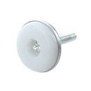 M6 x 25mm Plastic Base Leveller Leveling Foot Furniture Glide 10 Pcs