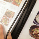 Transparent Restaurant Menu Covers for A4 Size Book Style Cafe Bar 8 Pages