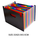 Rainbow Organ Bag 24-Layer Organ Package A4 Classification Test Papers Tool