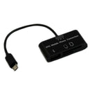 USB Connection Kit HUB SD Micro-SD Card Reader Adapter For OTG Mobile Phone V8M7