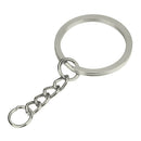 30 Piece Key Chain with Open Jump Ring Connector Key Rings Findings for Jewelry