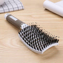 Hair Scalp Massage Comb Anti-Static Straight Curly Hair Styling Brush(White A