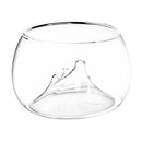 Glass Rockery Flower Vase Pot Mini Aquarium Bowl Reptile Tortoise Terrarium