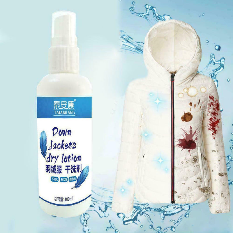 100ml Waterless Clothing Cleansing Foam Home Supplies X6R8