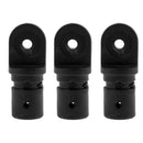 3x Nylon 7/8" Tube Eye End Cap Bimini Top Fitting/Hardware Stainless Steel
