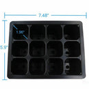 5 Set 12 Cells Nursery Pot Planting Seed Tray Kit Plant Germination Box Wit V9P2