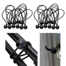 20 Pieces Black Ball Tent Fix Cords Elastic Wire Canopy Tarp