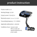Bc49Aq Bluetooth Car Charger Wireless Car Kit Mp3 Player Lcd Display Hands  A3L8