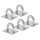 5pcs Stainless Steel Ceiling Hook Pad Eye Plate Marine Hardware Staple Hook Loop
