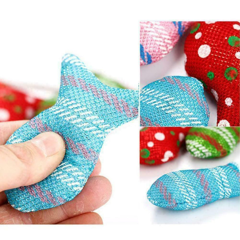 1pcs Cat Toys Christmas Mouse Catnip Pets Kitten Teaser Interactive gift Su G8Y5