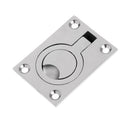 2.5x1.8 inch 316 Stainless Steel Square Flush Pull Ring Handles, Recessed