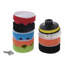 9Pcs High Gross 75mm 3inch Polishing Buffing Pad Kit For Car Polisher Buffe