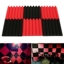 6Pcs 30X30X5Cm Wedge Sound Insulation Studio Foam Red/Black Studio Foam MusiG1S9