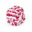 Small Dog/Cat Natural Cotton Knot and Ball Rope Chew Toys for Teeth Cleanin M4A1