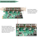 Super Speed 4 Ports Pcie To Usb 3.0 Expansion Card With 15 Pin Sata Power C