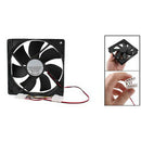 5X( PC Brushless DC Cooling Fan 4 Pin Connector 7 Blades 12V 12cm 120mm D9X8)