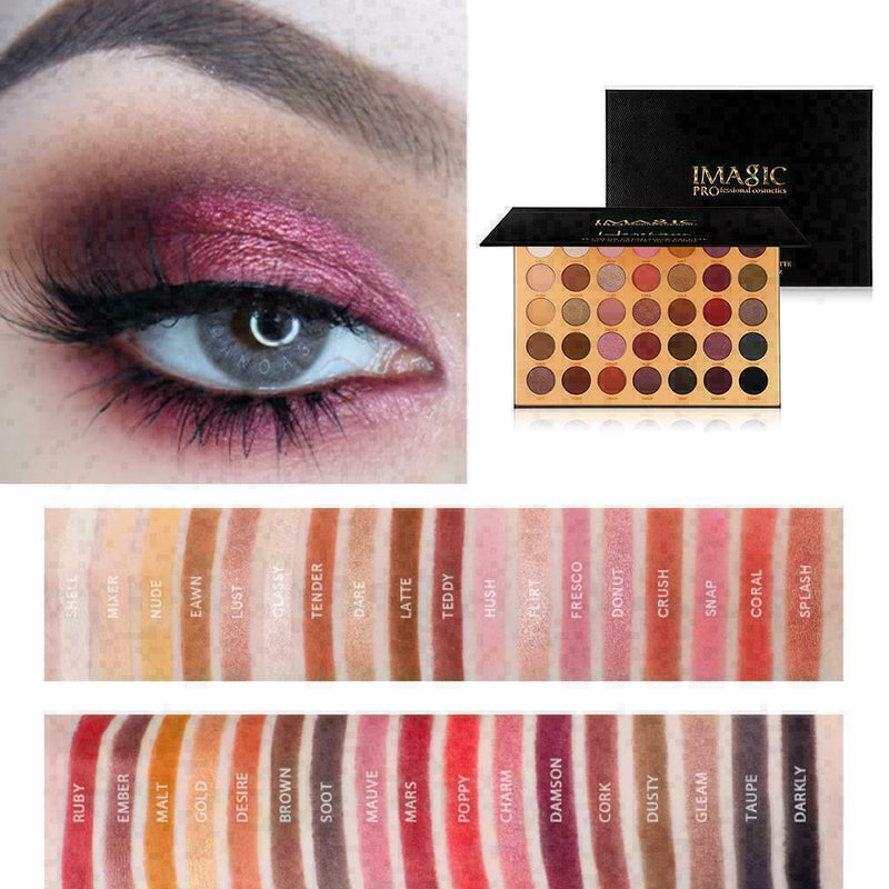 35 Color Waterproof Eye Shadow Plate Powder Matt Eyeshadow-Cosmetic Makeup R2E5