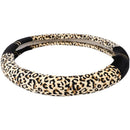Luxury Leopard Print Fashionable Plush Car Steering Wheel Cover, Universal  B5Q2