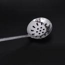 5X(House housewife stainless steel spoon perforated ladle pan creator Z3Z3)