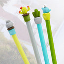 2PCS Novelty Ballpoint Pen cactus Shape Writing Instrument Creative Gift