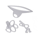 3pcs DIY Hat Glasses Cutting Die Scrapbook/Photo Album Emboss Metal Stencil