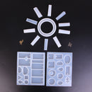 1Set Silicone Necklace Earrings Pendant Mold Pendant Jewelry Making Tool DIY FT