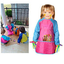 Pack of 2 Kids Art Smocks, Children Waterproof Artist Painting Aprons Long SU6V7