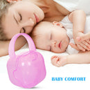 Portable Baby Pacifier Fingertip Toothbrush Container Storage Box (Pink)