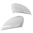 Pair Left &Right Gloss White Rear View Mirror Cover Fit for Ford Fiesta 200