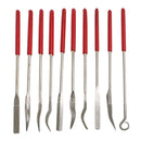 10 Pcs Diamond Coated Rifler File Set Watch Jewelry Files Tools Assorted Mi X7N7