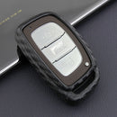 Durable Carbon Fiber Case Key Fob Cover Holder For Hyundai Tucson Elantra Sonata