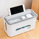 Cable Management Box Hide Conceal Power Strips Electrical Cords  White