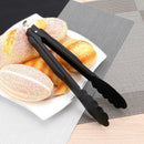 3Pcs 9''/12''/14'' Food Tongs Bread Kitchen Cooking Baking Clip Black UCI