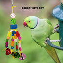 Parrot Toys Wooden Hanging Bell Cage Bird Climbing Swing Stand Pet Supplies