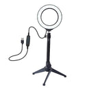 Dimmable LED Selfie Ring Light for Live Stream 4.7 with Stand
