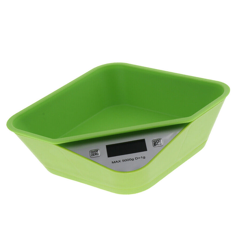 2 Pcs Design Range 5000g Minimum 1g Small Pet Baby Cat Dog Scale Free Bowl for