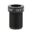 5MP HD 6mm Fixed Iris M12x0.5 IR Board Lens 1/3" F1.8 for CCD CCTV Cameras
