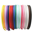 40PCS Hair Bands Covered in Soft Multicolor Satin Hairbands Hair Accessories