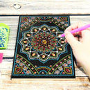 DIY Mandala Special Shaped Diamond Painting 50 Pages Sketchbook A5 Notebook