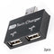 2pcs USB2.0 Male to Female Charger Dual 2 Port USB Splitter Hub Adapter