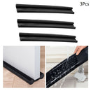 3Pcs Twin Door Draft Dodger Guard Stopper Energy Saving Protector Doorstop Home